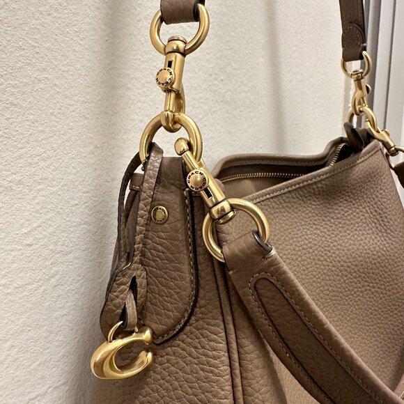 Coach Cary Shoulder Bag - Dark Stone/Brass - Picture 7 of 8